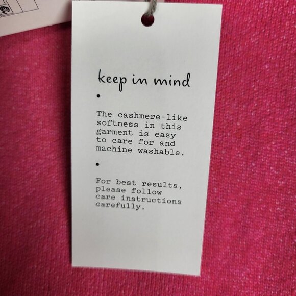 A New Day Cashmere-Like Sweater Women's Medium Pink Soft Classic NWT - Picture 3 of 7